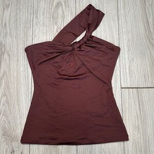 A&F • Sleek Seamless Fabric One-Shoulder Twist Top